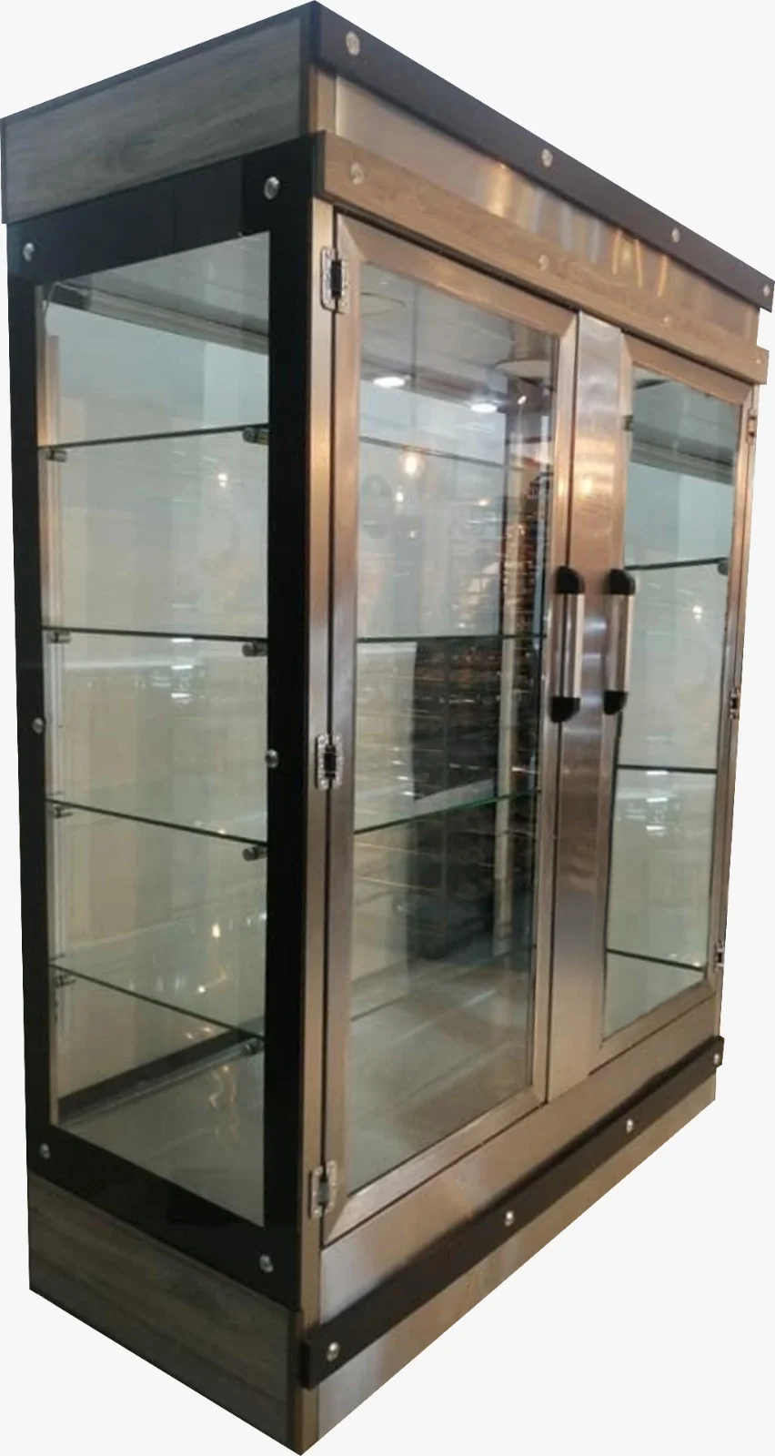 Vitrina ambiente de 1.50 metros para panadería
