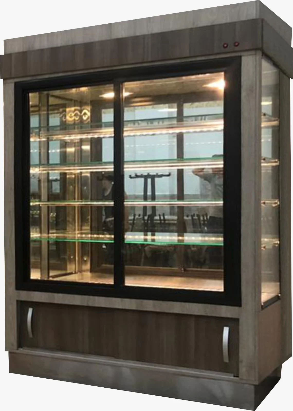 Vitrina vertical refrigerada para tortas de 1.50 metros